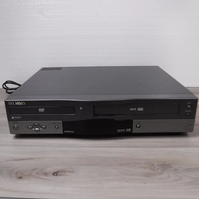 GO VIDEO DVR4000 DVD VCR VHS Combo Player Recorder Tested Working No