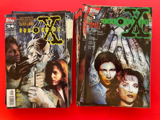 THE X-FILES   # 1 - 28  ++ TOPPS COMIC BOOKS - 36  issues - 1995  series