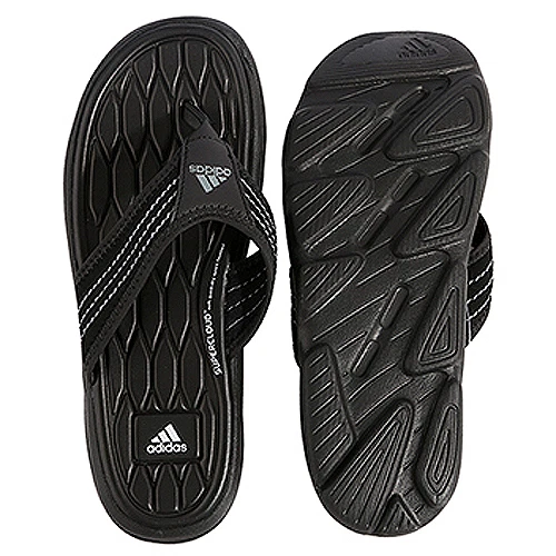 ADIDAS MEN Black Raggmo Thong SC Foot bed Slippers Sports Sandals $38.98 -