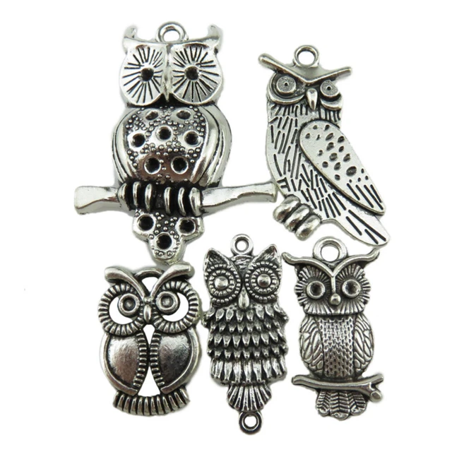 10pcs Pendant Creative Owl B4eautiful Alloy Elegant DIY Jewelry Girls Women