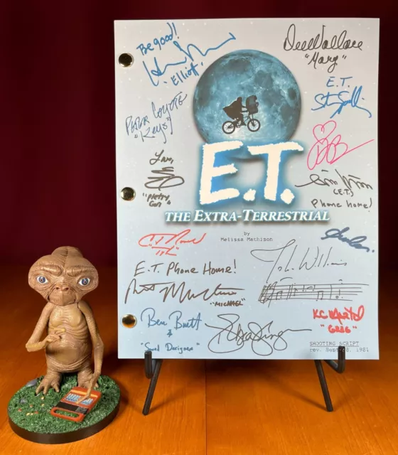 E.T. Script Signed- Autograph Reprints- 115 Pages- E.T. the Extra-Terrestrial