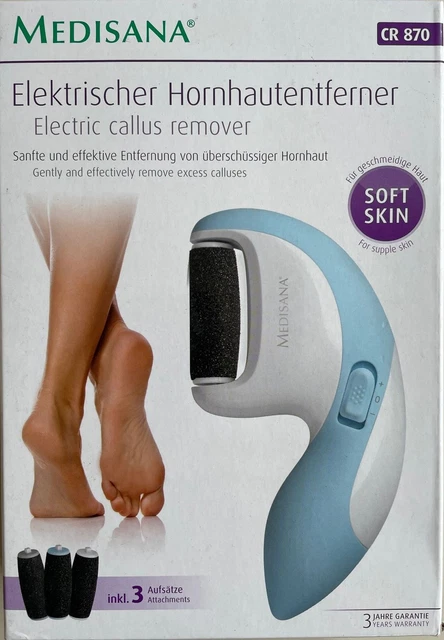 Medisana elektrischer Hornhautentferner incl. 3 Aufsätzen, Soft Skin - CR 870