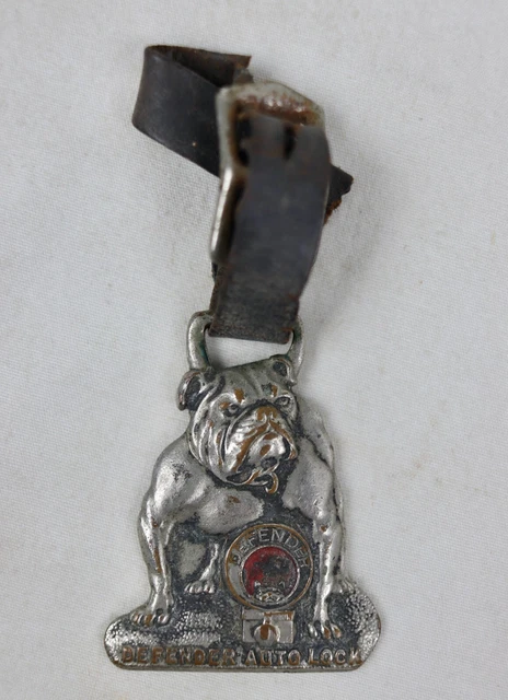 Rare Antique Defender Auto Lock Ford Model T Ignition Lock Key Fob Keychain