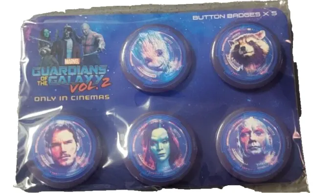 Guardians of the galaxy vol 2 promo pins