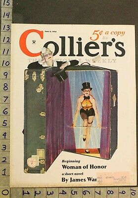1934 Cecil Calvert Beall Magician Sexy Beauty Dancer Illus Art Cover Cov1223