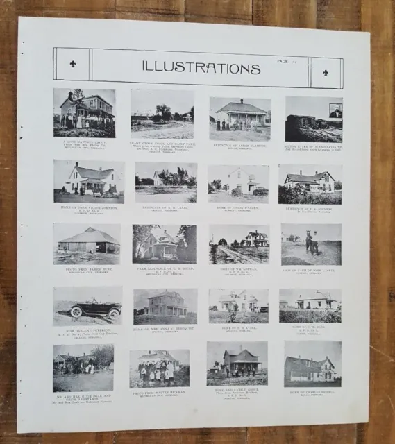 Antique Illustrations (Homes) - Atlas Of Harlan Co. Nebraska - Ogle & Co. 1921
