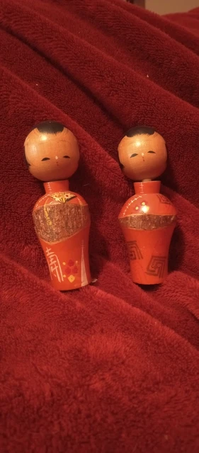 Japanese wooden doll, KOKESHI VINTAGE NARUKO, 30cm