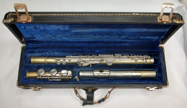 Vintage 1960's Artley Elkhart Ind. Flute #187152