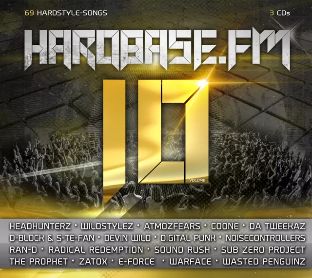 CD Hardbase Fm Vol.10 From Various Artists 3CDs