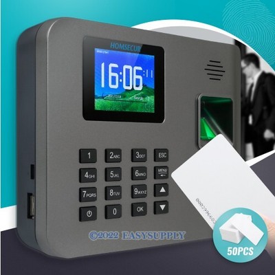 Homsecur HOMSECUR Biométrique Faciale Temps Présence WIFI Lecteur Carte 50RFID TCP/IP USB 