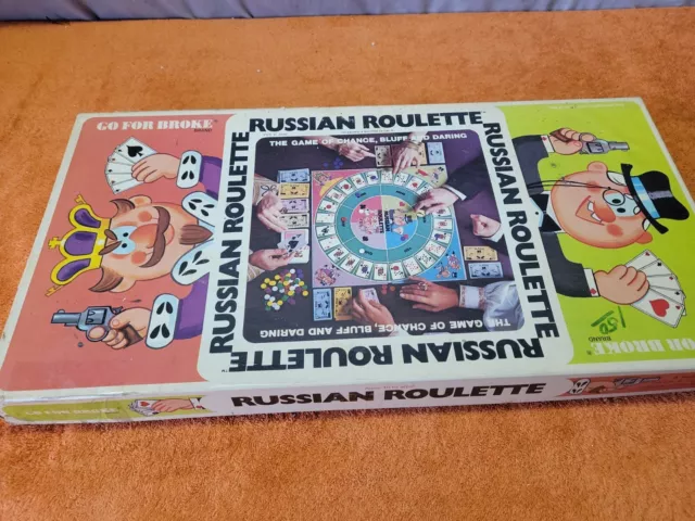 Vintage Russian Roulette Go for Broke Game 1975 Edition by 