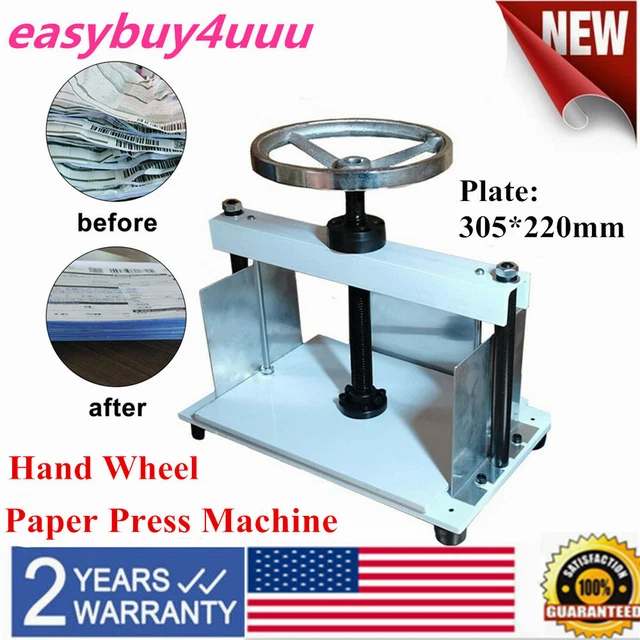 HAND WHEEL FLATTENING Machine Heavy Duty Manual Press Machine For Files