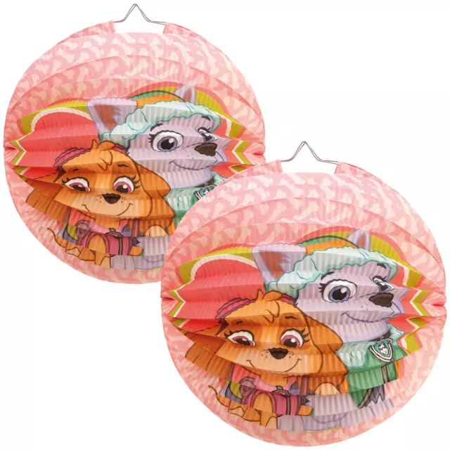 2x Ballon-Laterne für Kinder - Papierlampion Paw Patrol - Martinslaterne