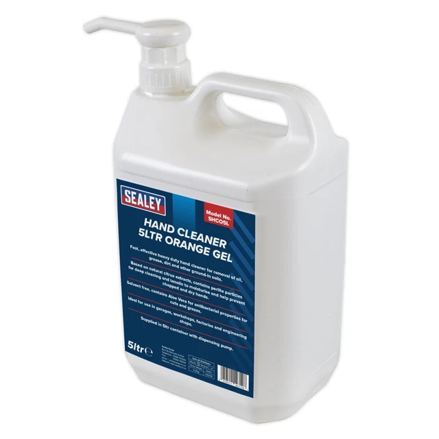 Sealey Pulitore a Mano 5L Arancione Gel SHCO5L
