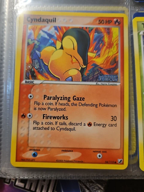 Ex: Unseen Forces Cyndaquil - 54/115 - Common - Reverse Holo NM-Mint Pokemon