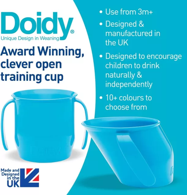 Doidy Cup - Training Sippy Cups for Toddlers & Babies - Unique Slanted Design T 3