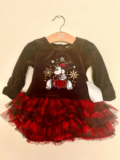 Disney Store Minnie Mouse baby Girl Birthday Party Fancy Dress Up Costume 12-18M
