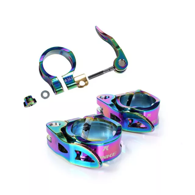 MTB Bike Seatpost Clamp Aluminum Alloy Road Bicycle Seat Tube Clip (31.8mm)
