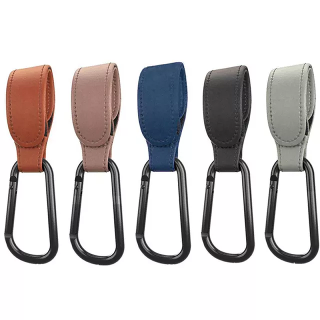 1pcs pu Leather Baby Bag Stroller Hook Rotate 360 Degree Rotatable Multi-functio