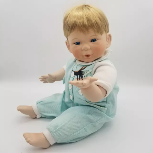 Ashton Drake Galleries Porcelain Baby Doll Andrew with Light Up Firefly