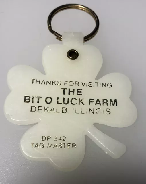 Dekalb Illinois The Bit O Luck Farm Horse Riding Farming Keychain Key Ring B