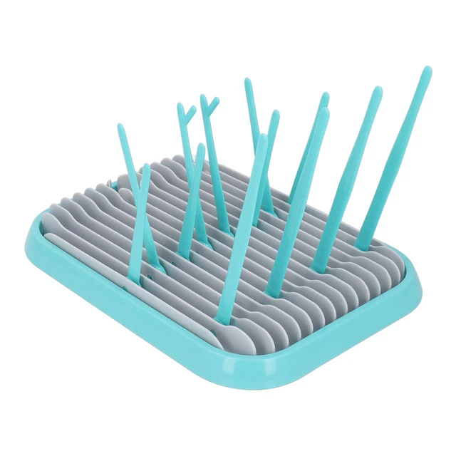 (Azul) Secador de biberones Multifuncional Saludable PP Secado de biberones