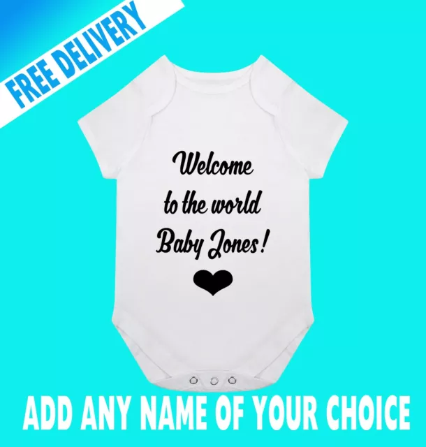 Personalizado Pelele Body de Bebé Agregar Nombre Regalo Princesa Niña Añadir