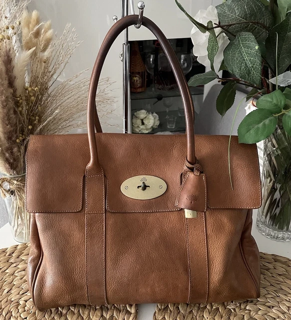 LOVELY GENUINE MULBERRY Bayswater Over Shoulder Bag Handbag Tan Oak Leather 275.00 PicClick UK