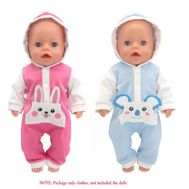 2 Set Newborn Clothes Dolls Outfit for 14~16 inch Reborn Baby Girl&Boy Dolls USA