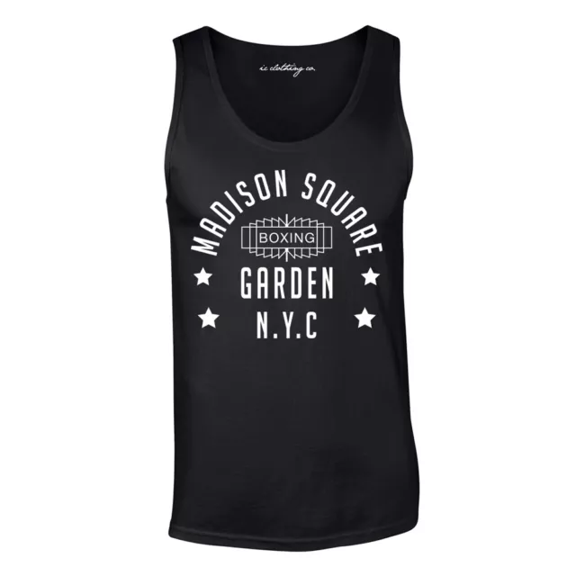 Madison Square Garden NYC Boxing Premium Black Vest/Tank Top