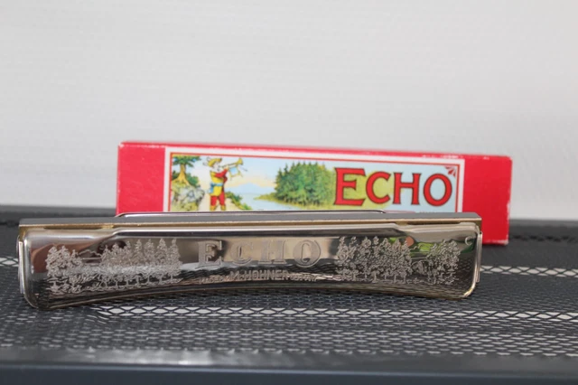 Harmonica Hohner ECHO Clé C 24 trous  En très bel état 2