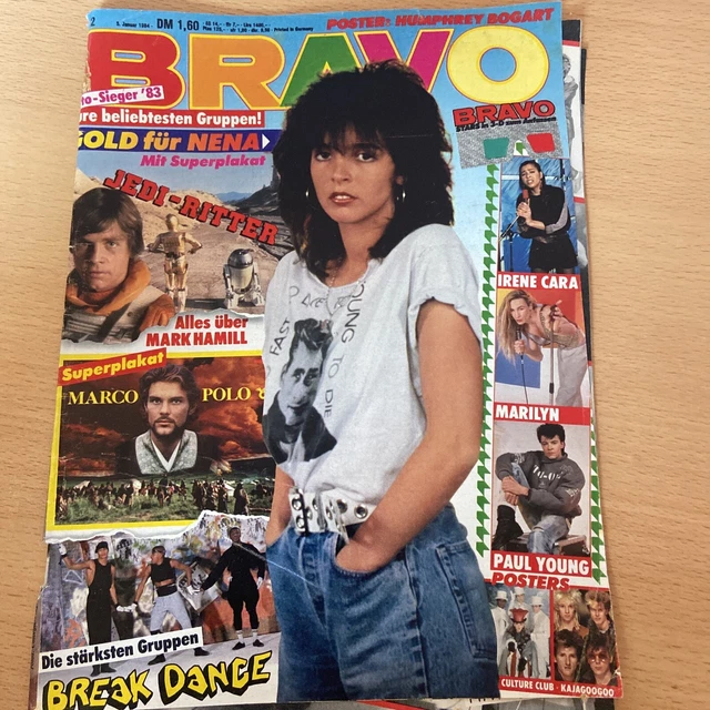 BRAVO 2- 1984 Nena Kajagoogoo Culture Club Spandau Break Dance Inkl. Superplakat