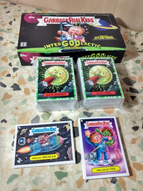 Garbage Pail Kinder intergoolaktisches Chaos Booger grün 200 Karten Basisset + Extras