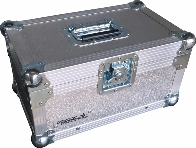 7" Single 200 Swan Flight Case Vinyl Record Box (Stucco - Silver)