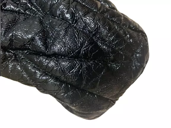 MIU MIU MATELASSE Black Leather Tote Bag JAPAN USED Auth #2223 $208.00 ...