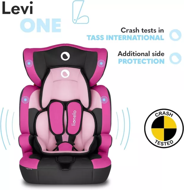 LIONELO Levi One siege auto de 9 à 36 kg, groupe 1 2 3, protection latérale, pro 3