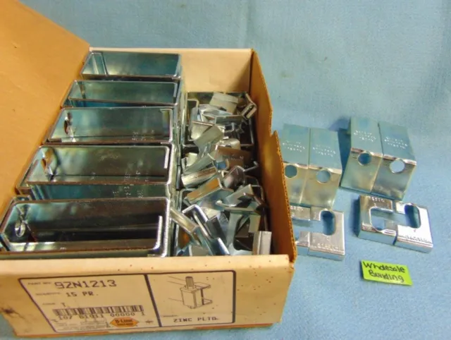 B-Line Hanger Rod Clamps, 9Zn-1213, 41921B, Zinc Plated, **Lot Of 15 Pair**