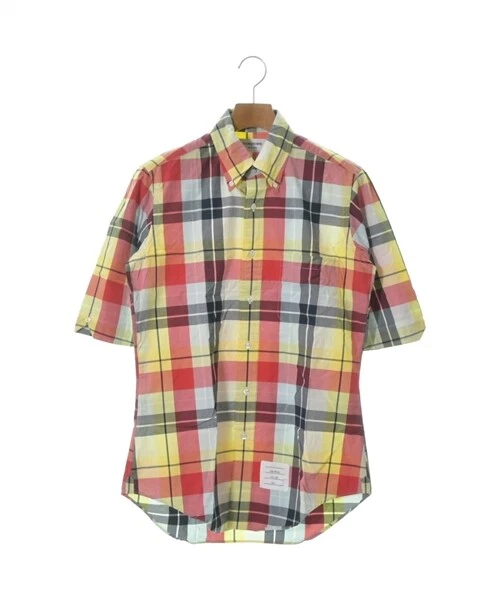 THOM BROWNE Casual Shirt RedxBlackxYellow etc.(Check Pattern) 2200332880105