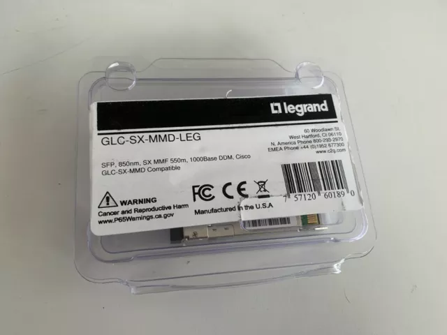 Legrand GLC-SX-MMD-LEG SFP 850nm 550m 1,25Gbps Ddm Cisco Compatible Transceptor