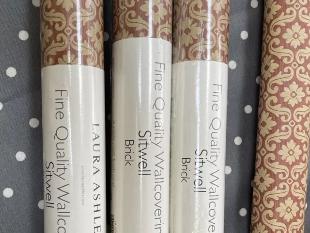 laura ashley vintage vinyl wallpaper SITWELL BRICK matt finish   1 Roll