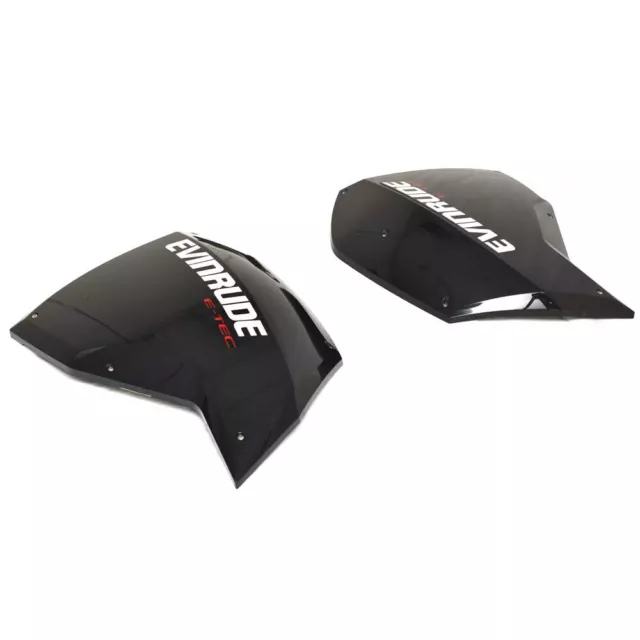 Evinrude Boat Outboard Cowlings | E-TEC 175 HP 2.7L Deep Black (Set of 2) 3