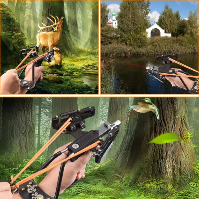 Archery Red Dot Laser Sight Scope Bow Multi functional Slingshot  Shoot Hunting