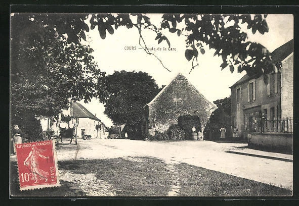 CPA Cours, Route de la Gare