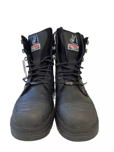 Steel Blue Southern Cross Zip Safety Boot Size 12 Black [USED GOOD CONDITION]