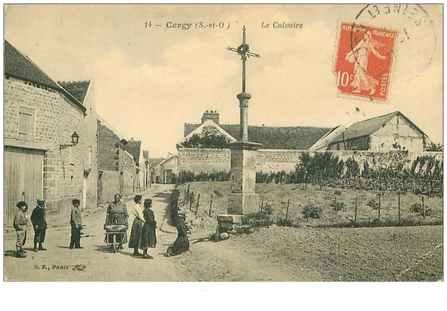 95.CERGY.n°8375.LE CALVAIRE.PLIE