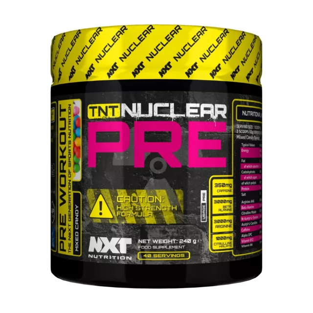 NXT Nuclear TNT Nuclear Pre (240g) 40 Servings - All Flavours