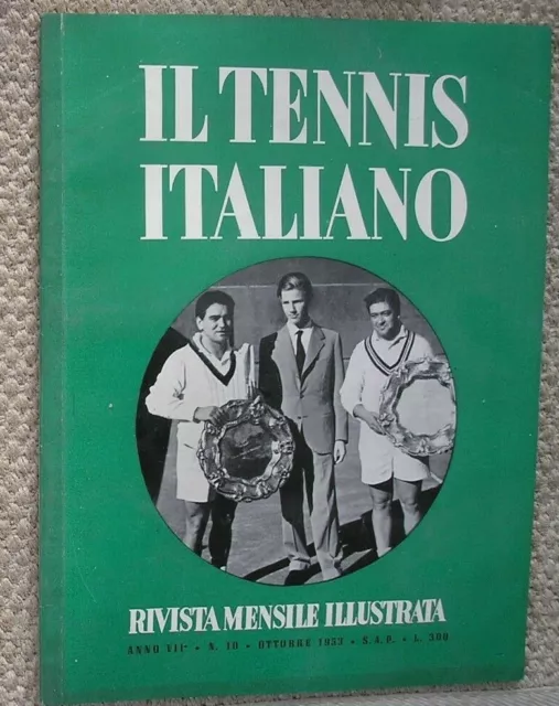 Il Tennis Italiano Rivista N.10 1953 Forest Hills Cucelli Del Bello Connolly