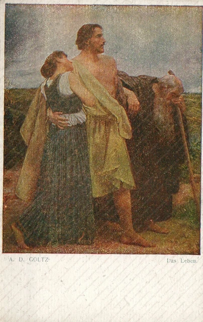 1916c Das Leben A. D. Goltz Galerie Wiener Kunstler Postcard