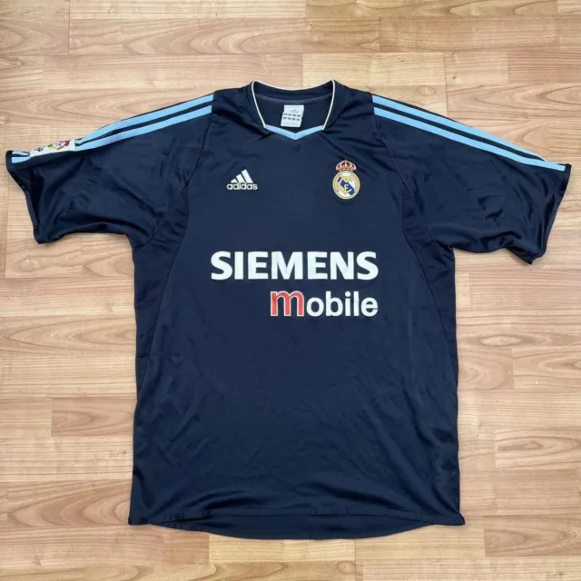 Men’s Adidas Real Madrid 03/04 Away Shirt Medium Zidane