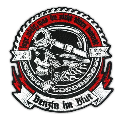 INTRUDER-Bogen 35cm Biker Rocker Kutte Custom Chopper Club Patch MF Aufnäher 